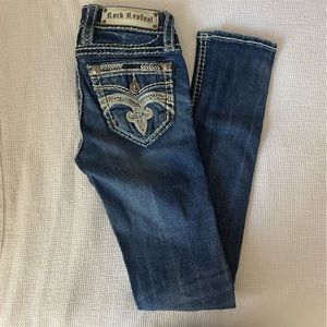 Rock Revival mid rise skinny jeans.